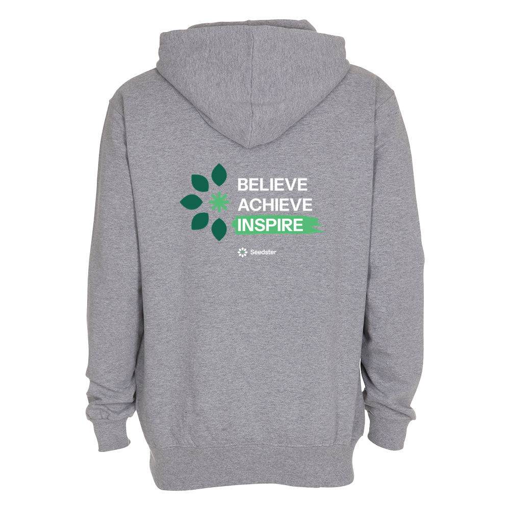 Believe Achieve Inspire - Grå Hoodie